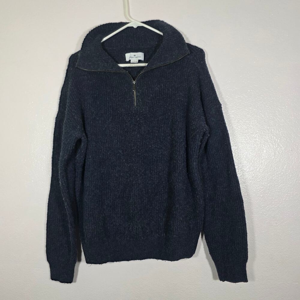 Modern Ambition Blue Blend Half Zip Hoodie Sweater Women's L